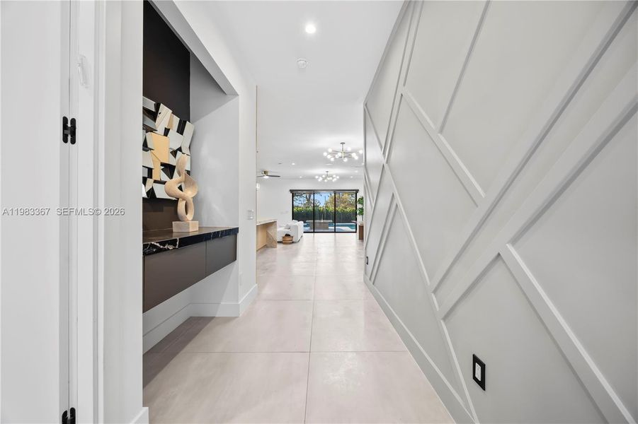 Furnished interior view inside a new home in , Fort Lauderdale (Image 73).