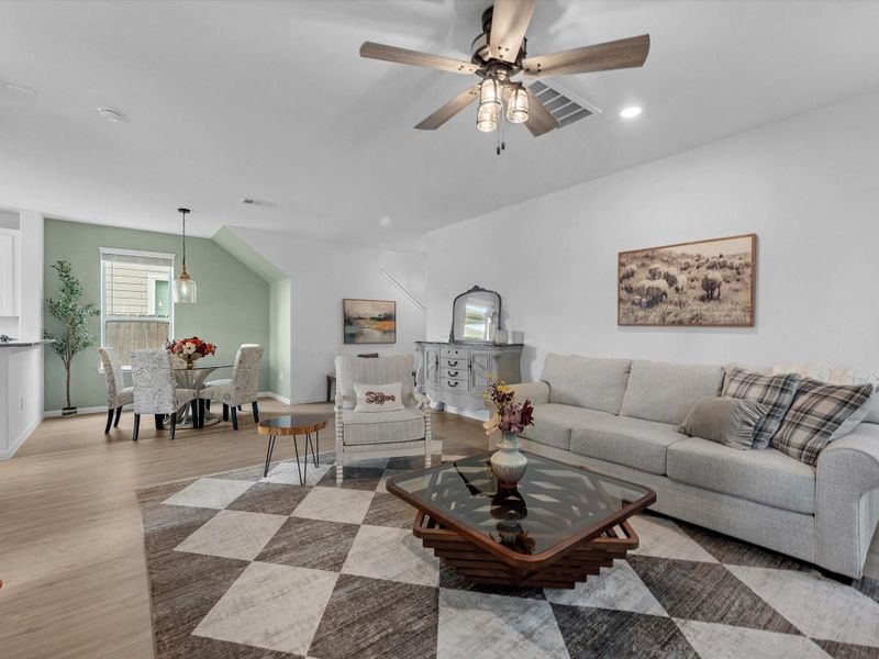 Furnished interior view inside a new home in Mavera, Conroe (Image 25).