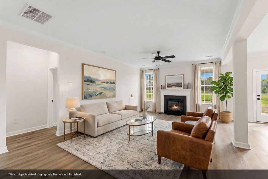 Furnished interior view inside a new home in Bens Crossing, Woodruff (Image 11).