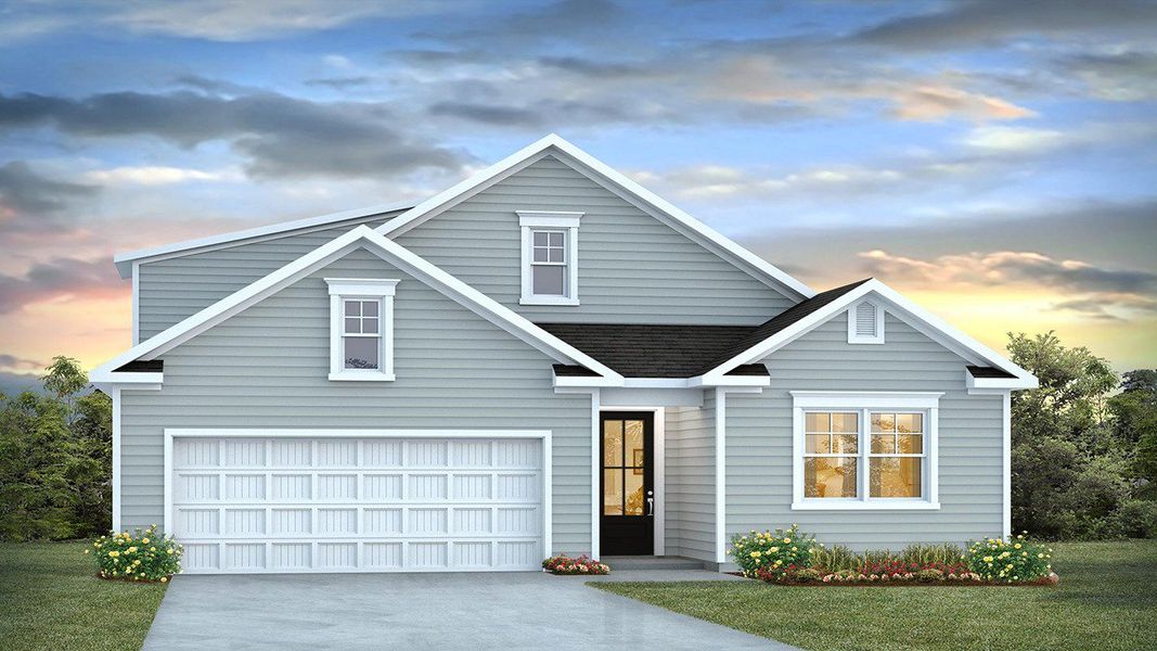 Representative exterior photo of a completed home built from the Darby by D.R. Horton in Sheep Island, Summerville, SC (Image 2). Representative exterior photo of a completed home built from the Darby by D.R. Horton in Sheep Island, Summerville, SC (Image 2).