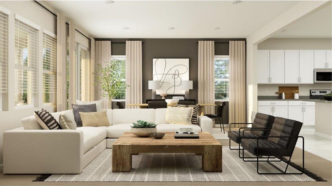 Furnished interior view inside a new home in Bridgewalk, St. Cloud (Image 3).