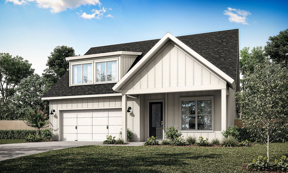 Representative exterior photo of a completed home built from the The Julian by New Leaf Builders in Vineyard Lakes, Johns Island, SC (Image 2). Representative exterior photo of a completed home built from the The Julian by New Leaf Builders in Vineyard Lakes, Johns Island, SC (Image 2).