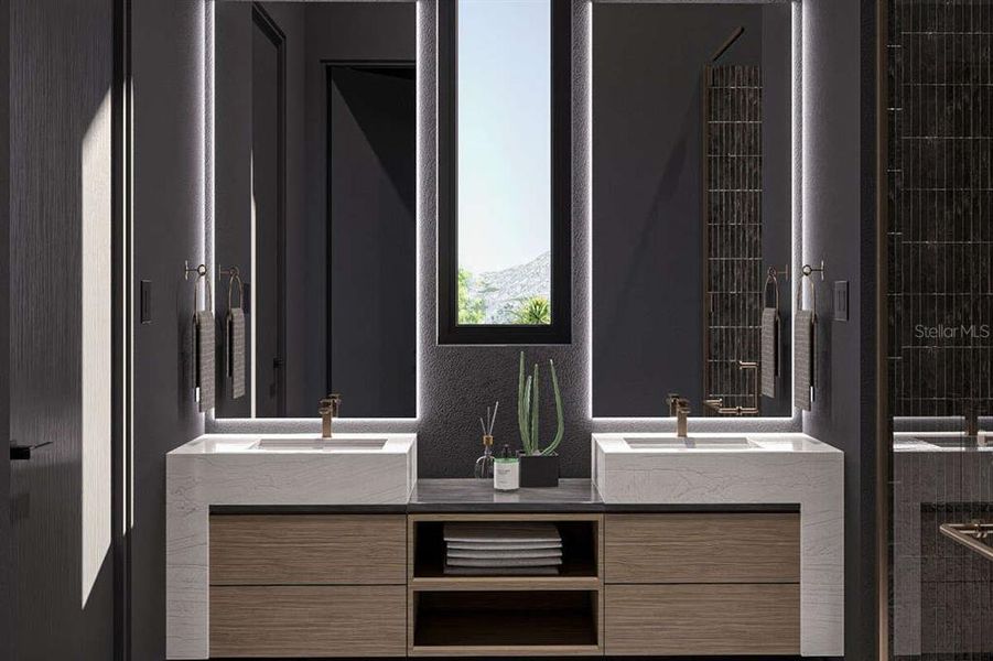 Furnished interior view inside a new home in , Tampa (Image 9). Furnished interior view inside a new home in , Tampa (Image 9).