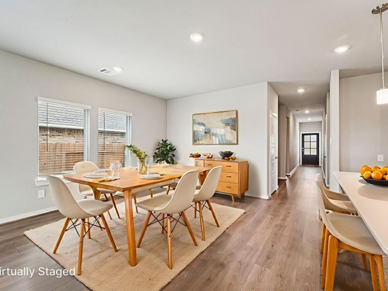 Furnished interior view inside a new home in Granger Pointe - Premier Series, Conroe (Image 3).