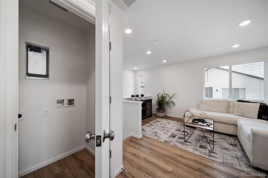 Furnished interior view inside a new home in Thompson River Ranch, Johnstown (Image 12).