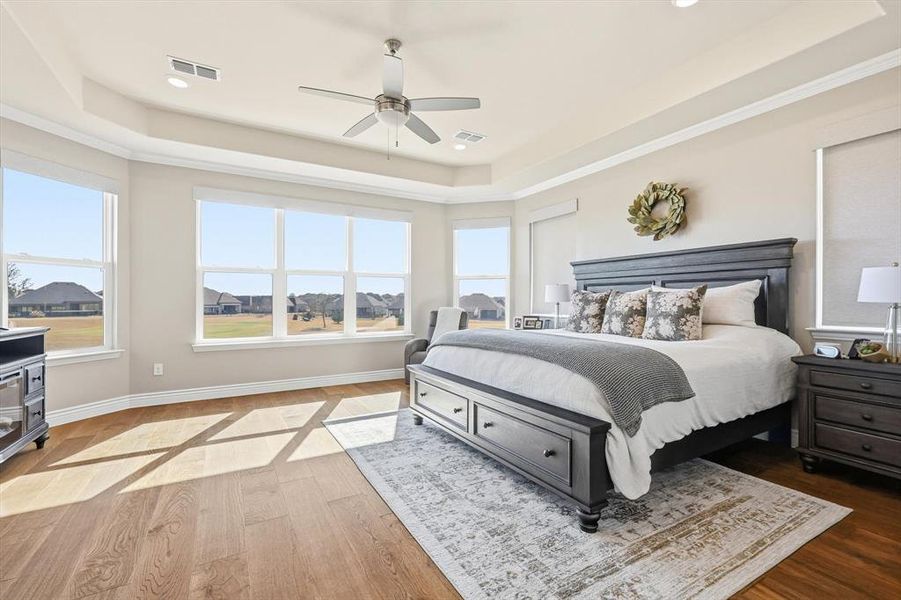 Master Bedroom with view of Golf Course