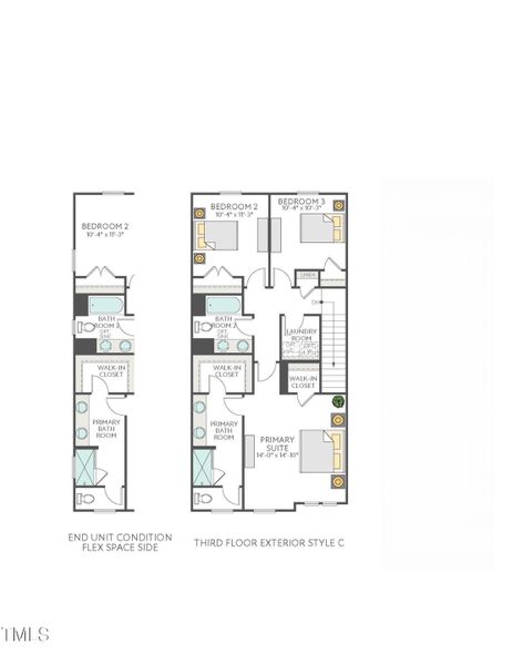 Twinleaf Townes - Plan 3 - Ryder - 2321_