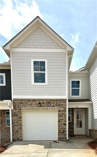 Front exterior of a new home in Stegall Village, Cartersville, GA, highlighting curb appeal (Image 78).