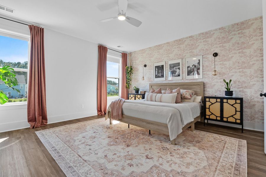 Furnished interior view inside a new home in , Ravenel (Image 27).