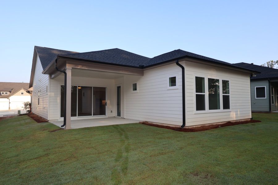 Exterior details and patio area of a home in Lanier Landing - Retreat Collection, Gainesville (Image 3).
