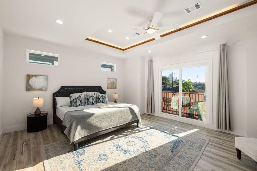 Furnished interior view inside a new home in , Houston (Image 12).