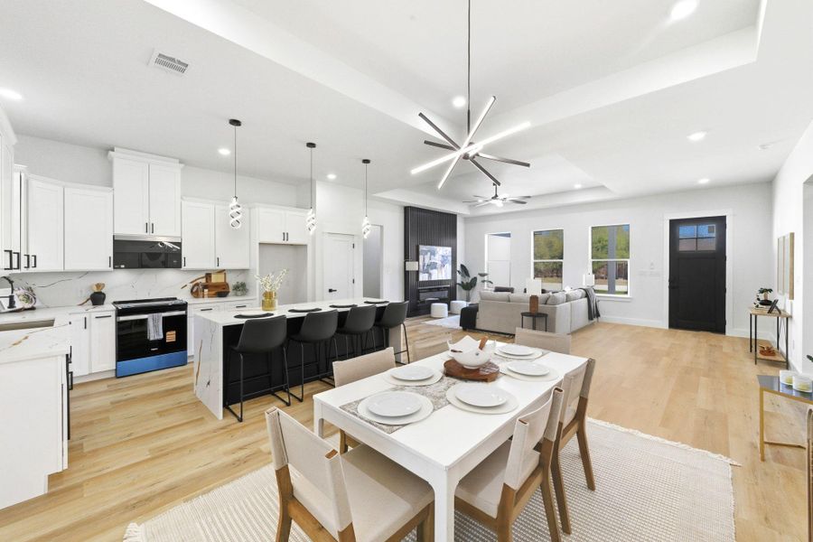 Furnished interior view inside a new home in , Bastrop (Image 16). Furnished interior view inside a new home in , Bastrop (Image 16).
