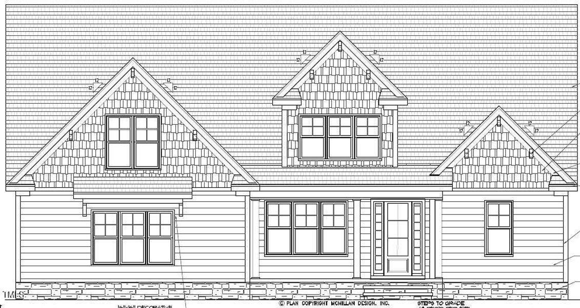 exterior front elevation rendering