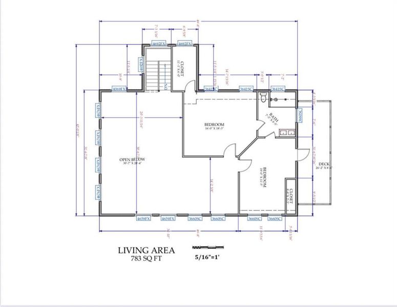 2D floor plan layout of this home in , Ellijay, GA (Image 4).