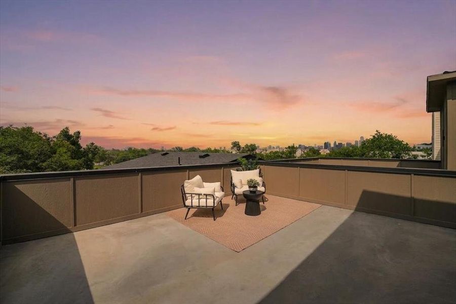 Exterior details and patio area of a home in , Dallas (Image 25).