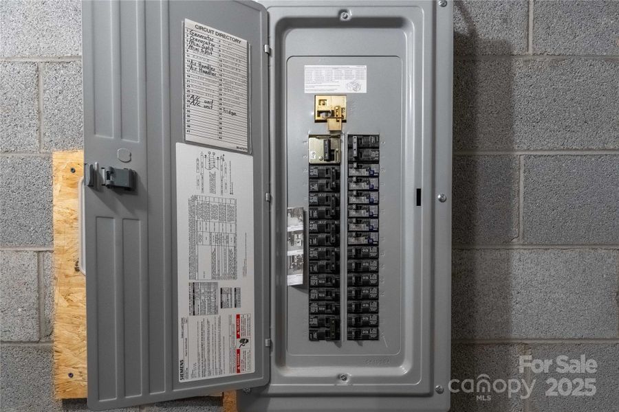 Panal box wired for generator