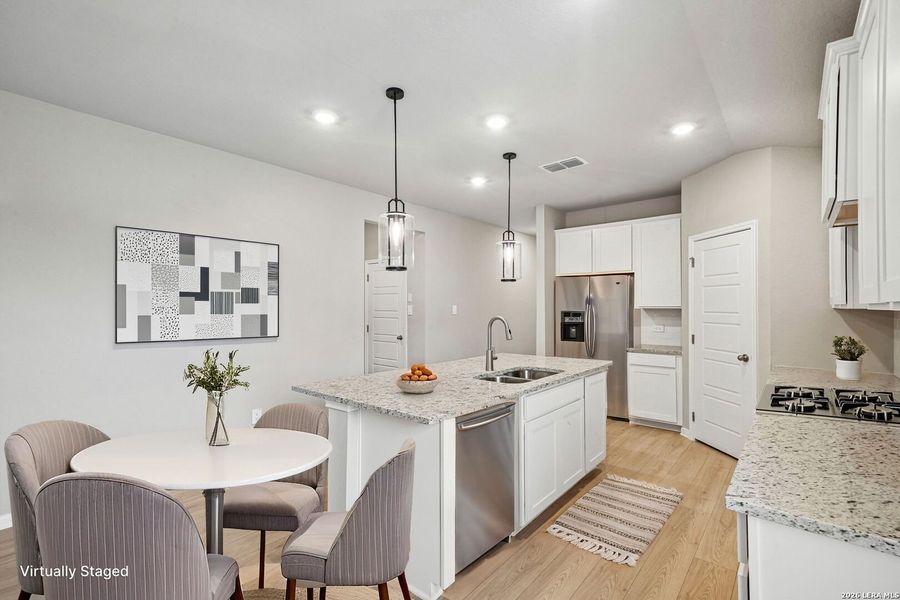 Furnished interior view inside a new home in Royal Crest, San Antonio (Image 6).