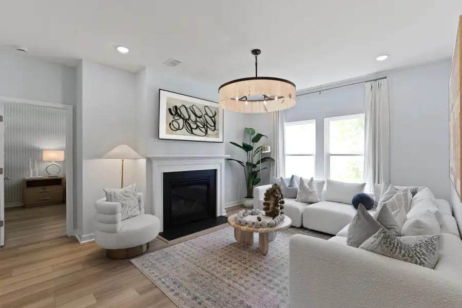 Great room with optional fireplace