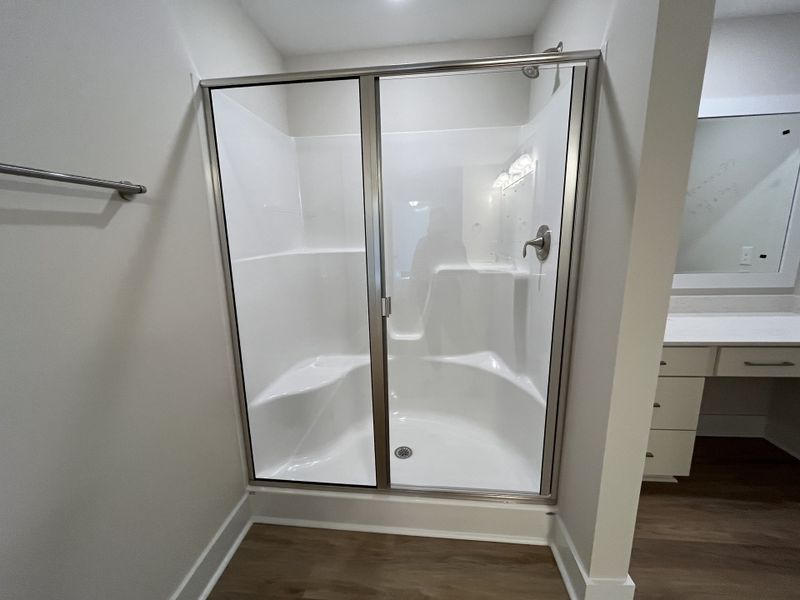 Close-up of interior finishes inside a home in River Tide Farms, Bolivia (Image 15).