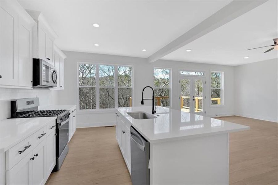 Furnished interior view inside a new home in , Cartersville (Image 5).