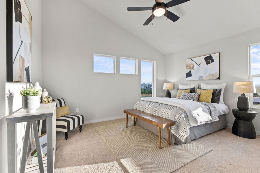 Furnished interior view inside a new home in Whisper Valley, Manor (Image 57). Furnished interior view inside a new home in Whisper Valley, Manor (Image 57).