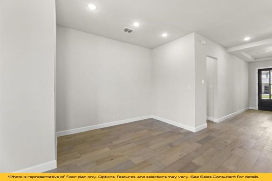 Representative unfurnished interior of a home built from the The Barbados by Stonefield Homes in The Highlands, Rockwall (Image 66).