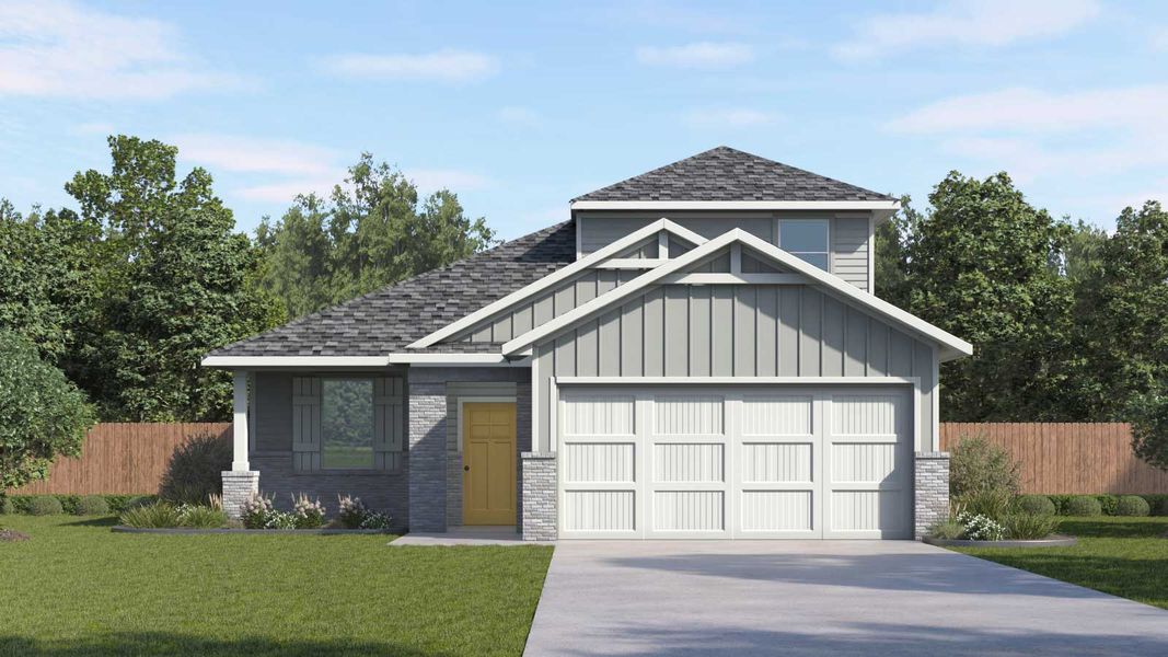 Representative exterior photo of a completed home built from the The Roosevelt by D.R. Horton in Carillon, Manor, TX (Image 22). Representative exterior photo of a completed home built from the The Roosevelt by D.R. Horton in Carillon, Manor, TX (Image 22).