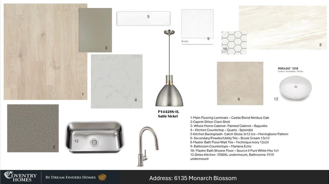 Sample of building materials used in homes in Arabella on the Prairie, Richmond (Image 22).