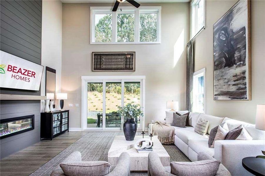 Furnished interior view inside a new home in The Paddocks at Doc Hughes, Buford (Image 29).