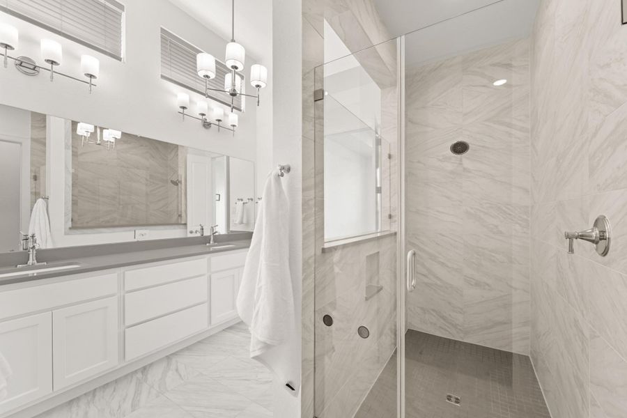 Furnished interior view inside a new home in The Highlands - 65', Porter (Image 18).