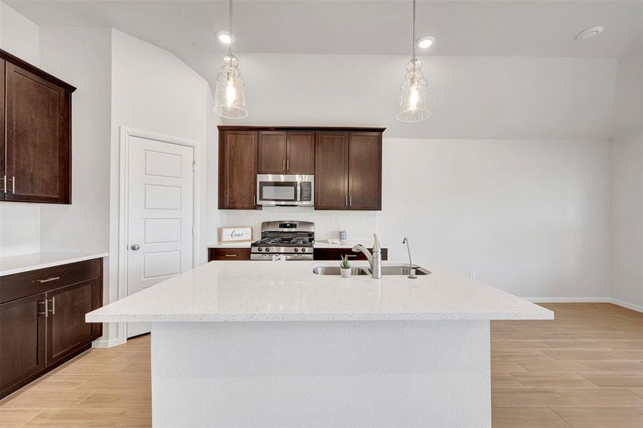 Furnished interior view inside a new home in The Preserve, Justin (Image 11). Furnished interior view inside a new home in The Preserve, Justin (Image 11).