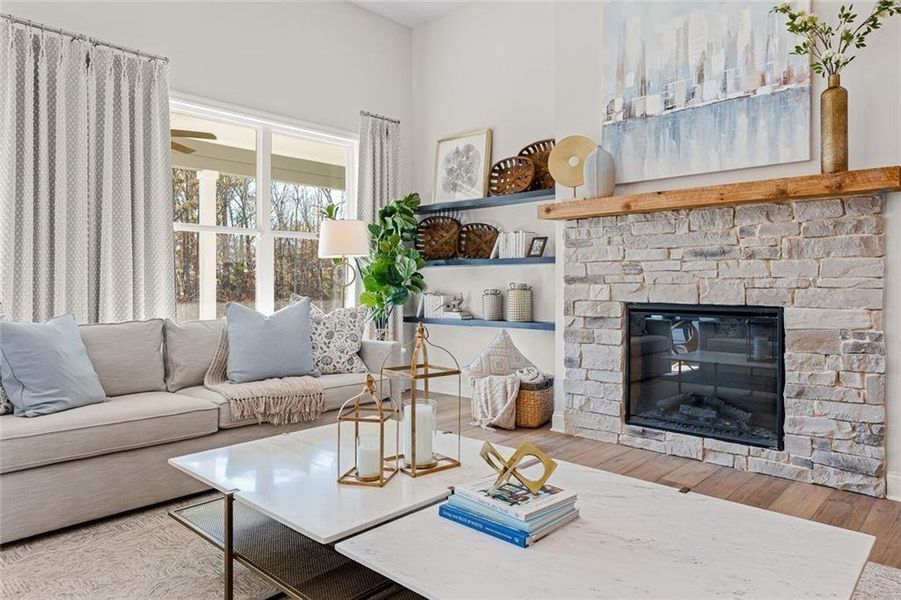 Furnished interior view inside a new home in Echo Grove, Cumming (Image 9).