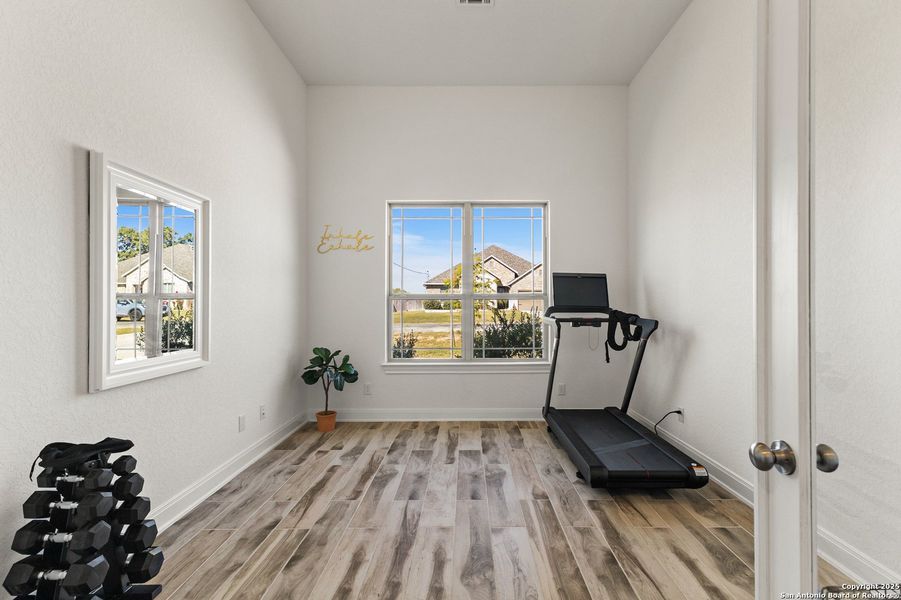Furnished interior view inside a new home in Arched Oaks, Floresville (Image 12). Furnished interior view inside a new home in Arched Oaks, Floresville (Image 12).