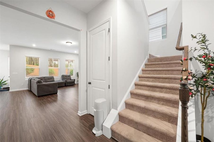 Furnished interior view inside a new home in Enclave at Edgewater, Holly Springs (Image 6).