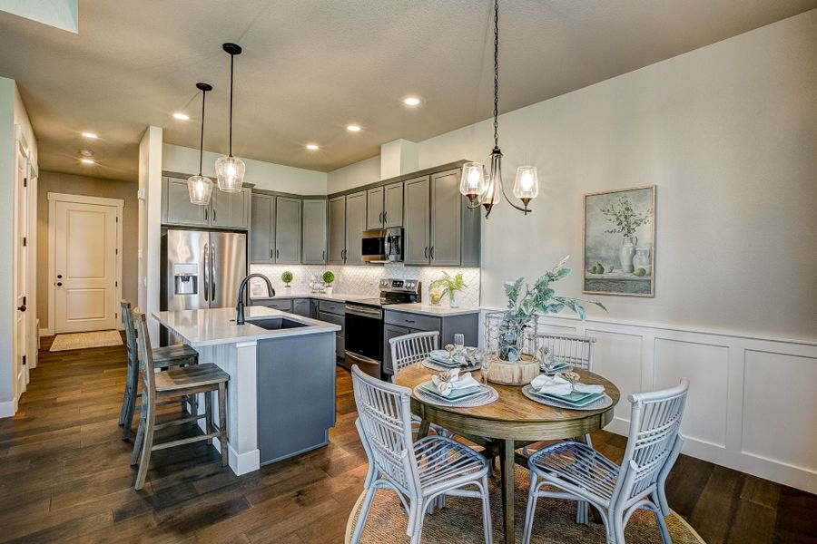 Representative furnished interior of a home built from the The Avalon by Landmark Homes in Vernazza, Windsor (Image 10).