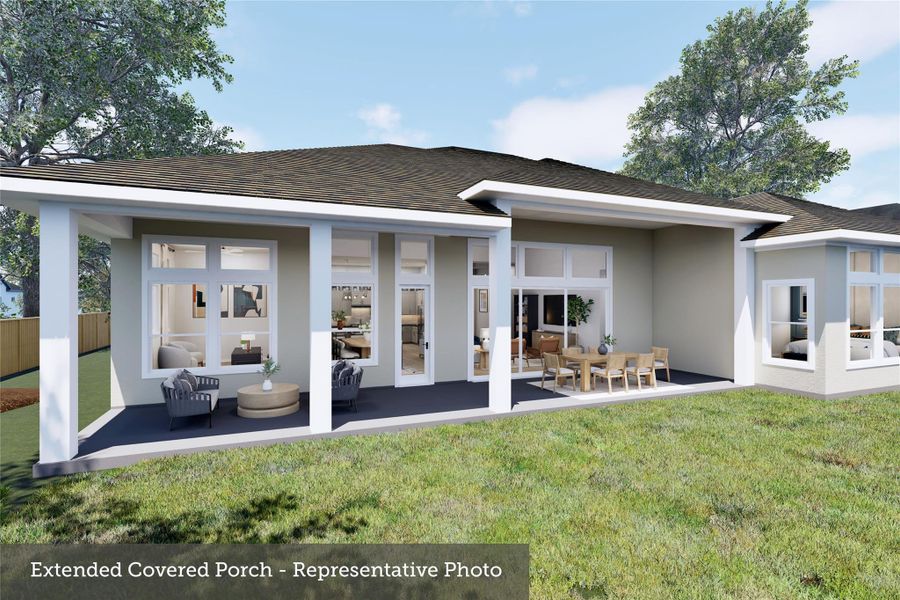 Exterior details and patio area of a home in Briarley, Montgomery (Image 2).