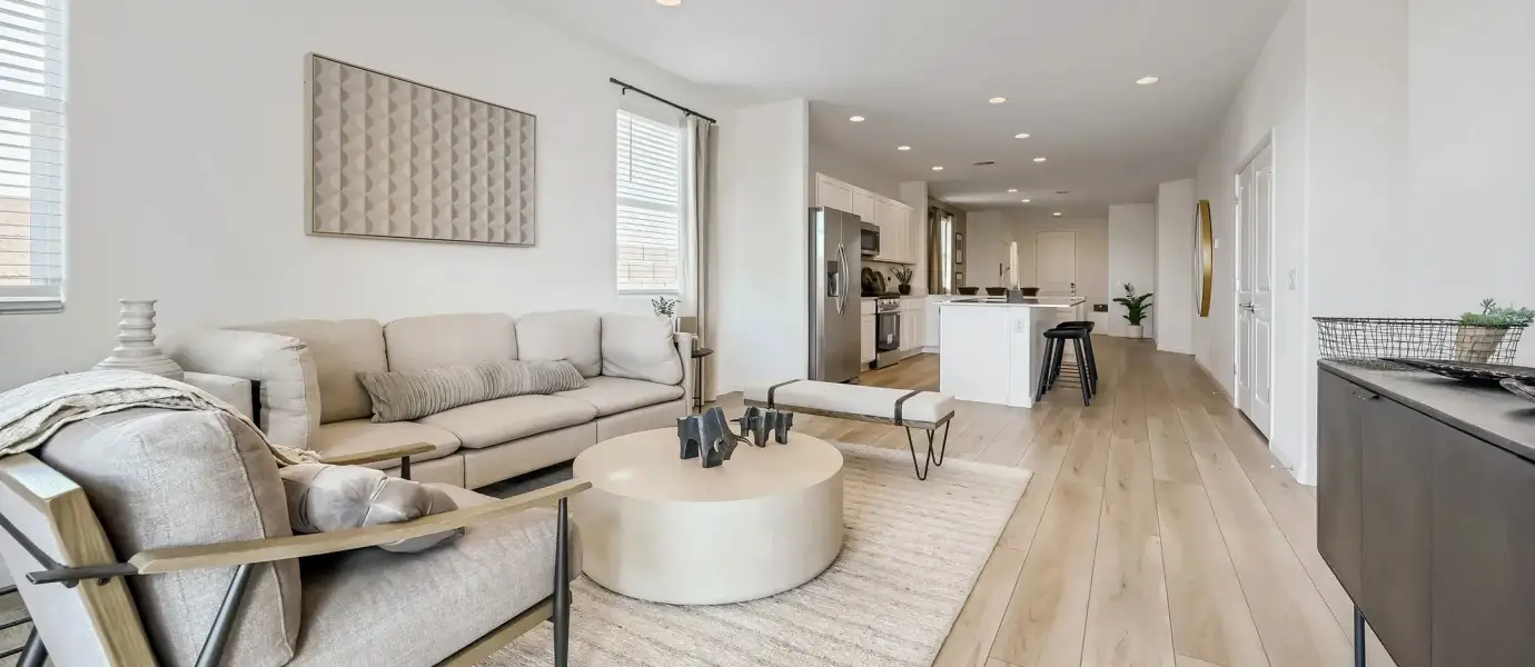 Representative furnished interior of a home built from the Solana Plan 3078 by Lennar in Western Garden, Phoenix (Image 5).