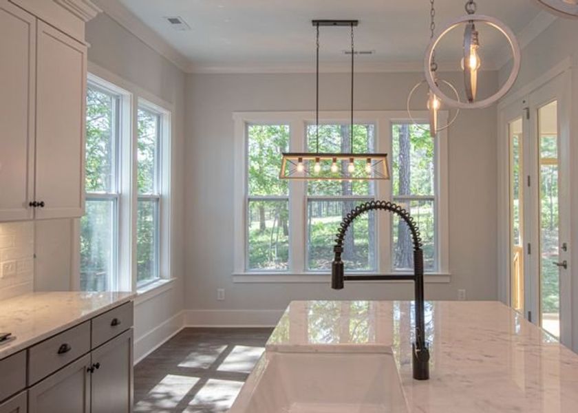 Representative interior finishes for a home built from the Atkinson by True Homes in Edgewater - Harbor Pointe, Lancaster (Image 12).