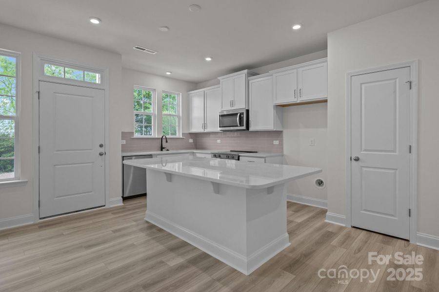 Furnished interior view inside a new home in Greenway Overlook, Charlotte (Image 12). Furnished interior view inside a new home in Greenway Overlook, Charlotte (Image 12).