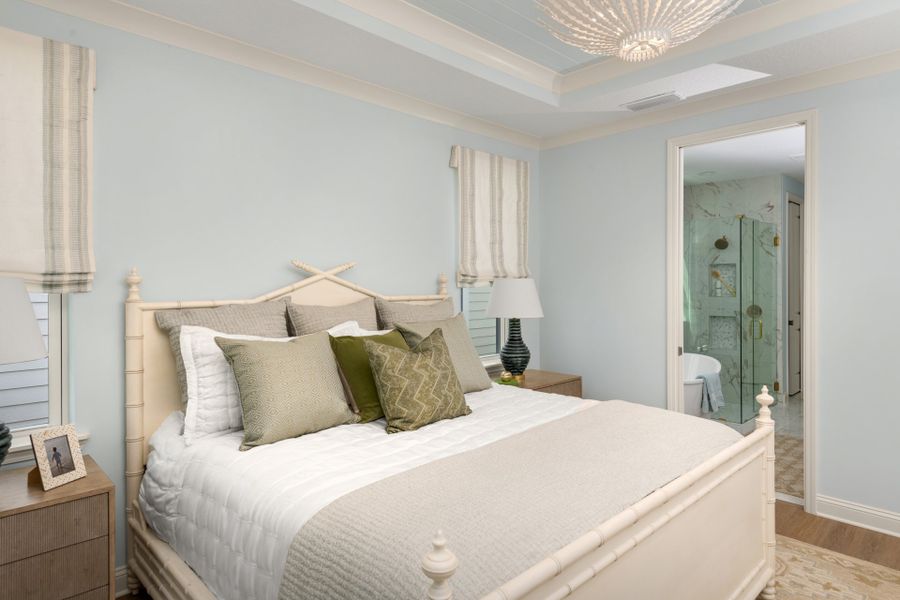 Representative furnished interior of a home built from the Sebring by Riverside Homes in Mariposa at EverRange, Jacksonville (Image 18).