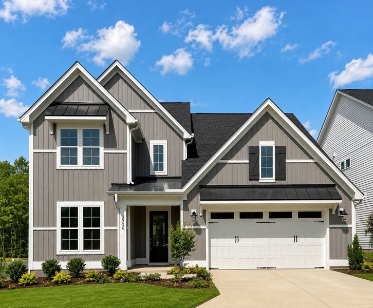 Representative exterior photo of a completed home built from the The Whitley by RobuckHomes in Kennebec Crossing, Angier, NC (Image 44). Representative exterior photo of a completed home built from the The Whitley by RobuckHomes in Kennebec Crossing, Angier, NC (Image 44).
