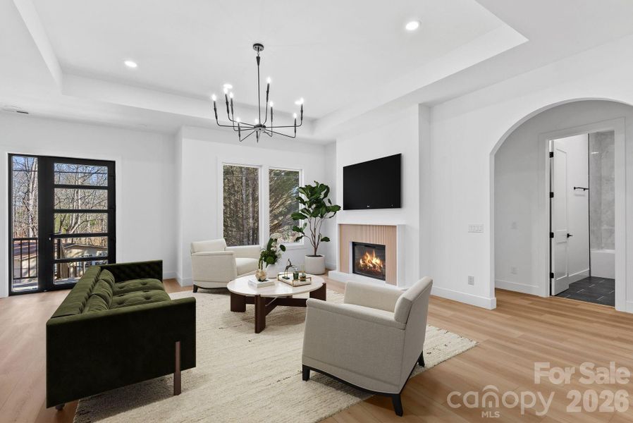 Furnished interior view inside a new home in , Fletcher (Image 16).