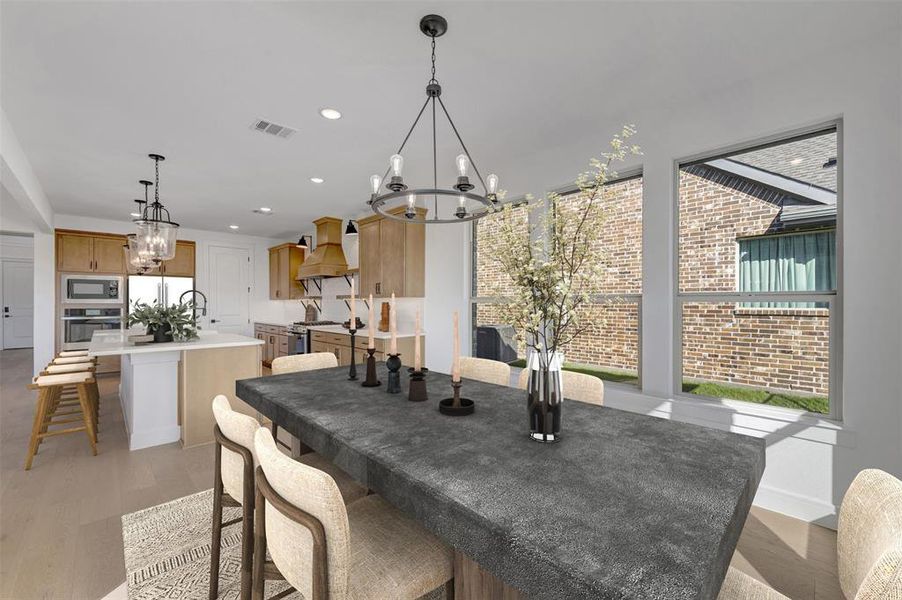 Furnished interior view inside a new home in Heath Golf & Yacht Estates, Heath (Image 10).