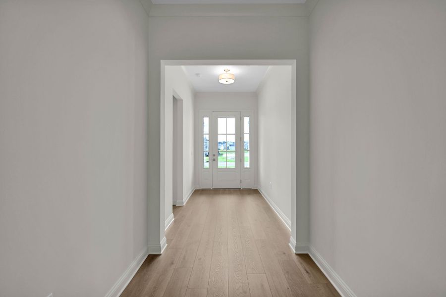 Representative unfurnished interior of a home built from the Hudson II by Riverside Homes in Hidden Creek at SilverLeaf 70' Series, St. Augustine (Image 17).