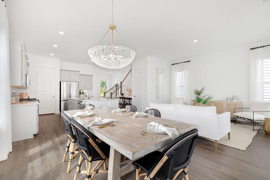 Furnished interior view inside a new home in Sweetgrass at Summers Corner, Summerville (Image 8). Furnished interior view inside a new home in Sweetgrass at Summers Corner, Summerville (Image 8).