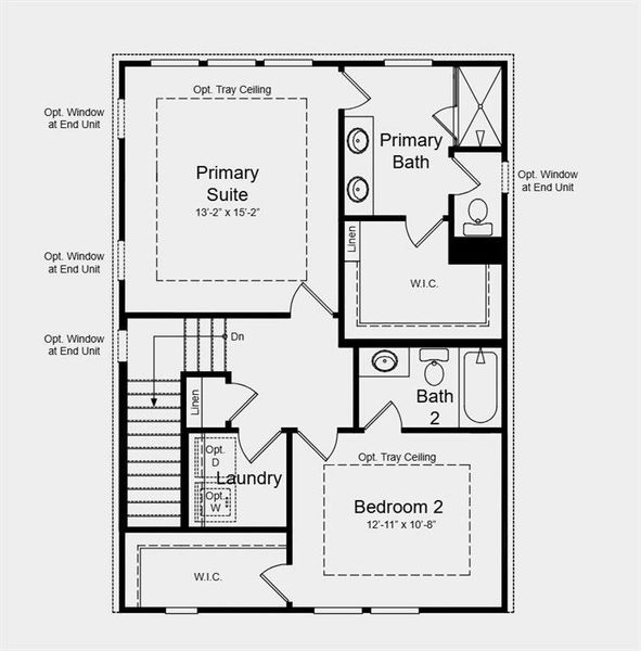 2D floor plan layout of this home in Chandler Run, Tucker, GA (Image 5).