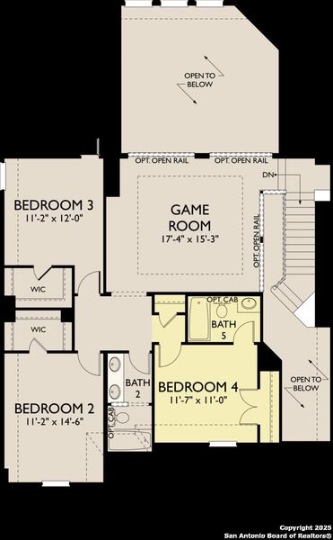 2D floor plan layout of this home in Megan's Landing 70's, Castroville, TX (Image 5).