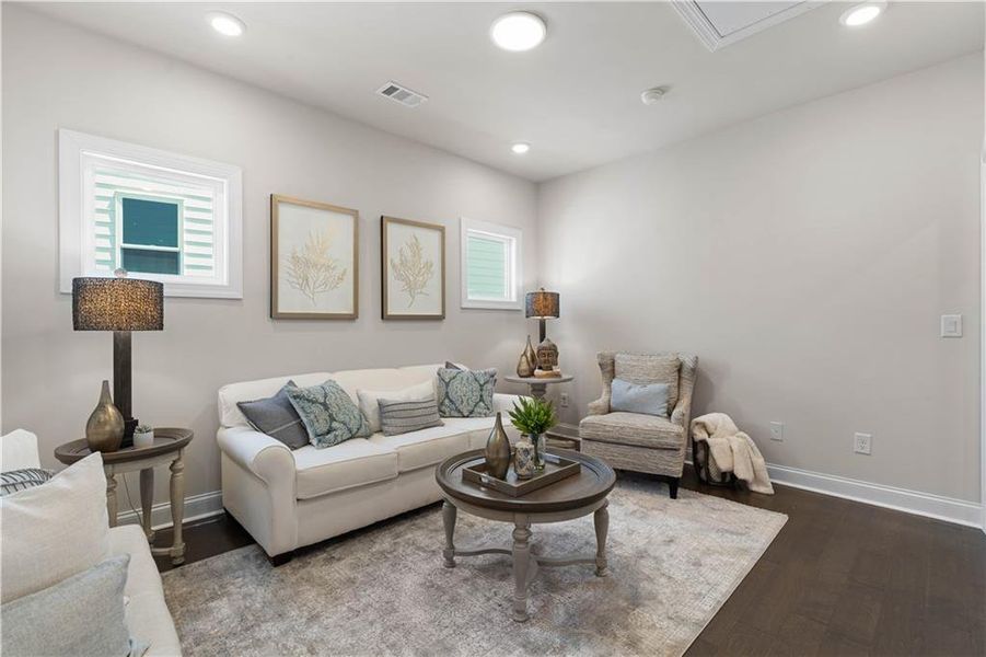 Furnished interior view inside a new home in Palisades Single Family, Cumming (Image 28).