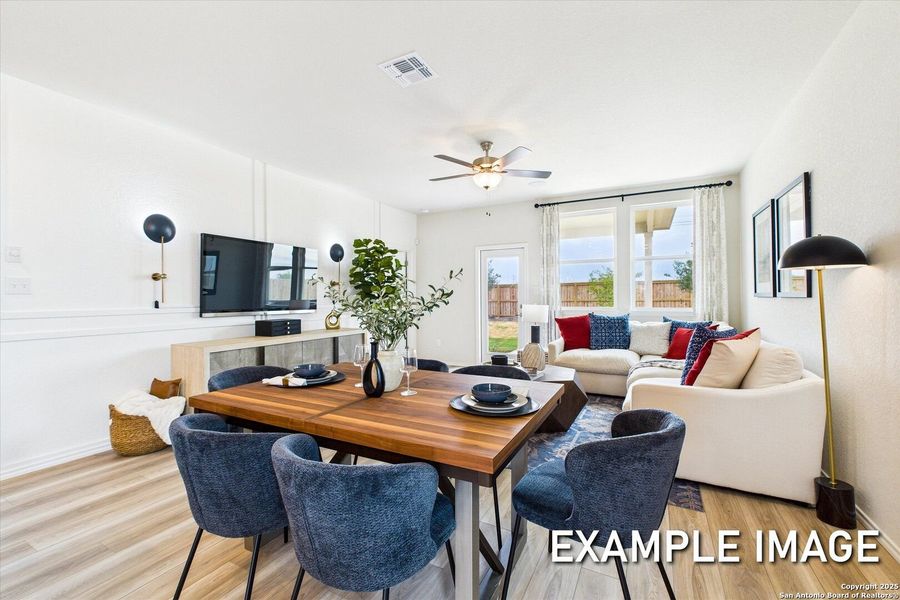 Furnished interior view inside a new home in Agave, San Antonio (Image 8).