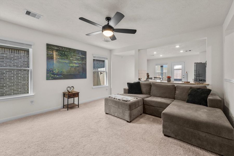 Furnished interior view inside a new home in , Houston (Image 10). Furnished interior view inside a new home in , Houston (Image 10).